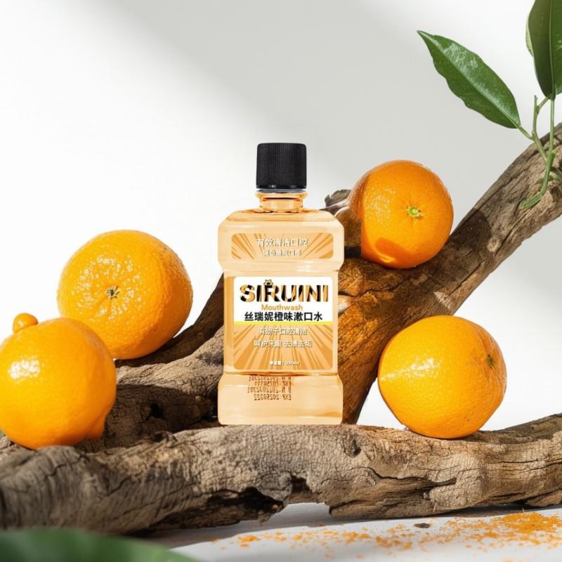 SIRUINI Oполаскиватель для рта с запахом Апельсина #1983