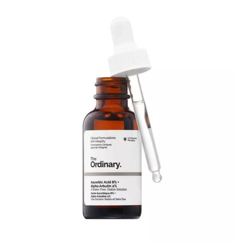 The Ordinary Осветляющая сыворотка с 8% аскорбиновой кислоты и 2% альфа арбутин The Ordinary Ascorbic Acid 8% + Alpha Arbutin 2%,30мл