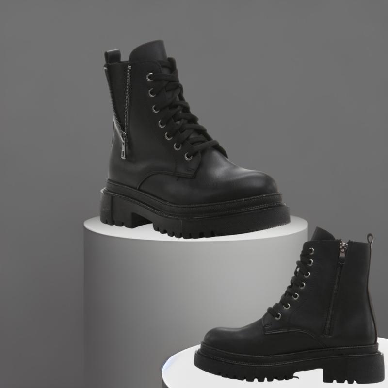 Женские черные ботинки Yaya