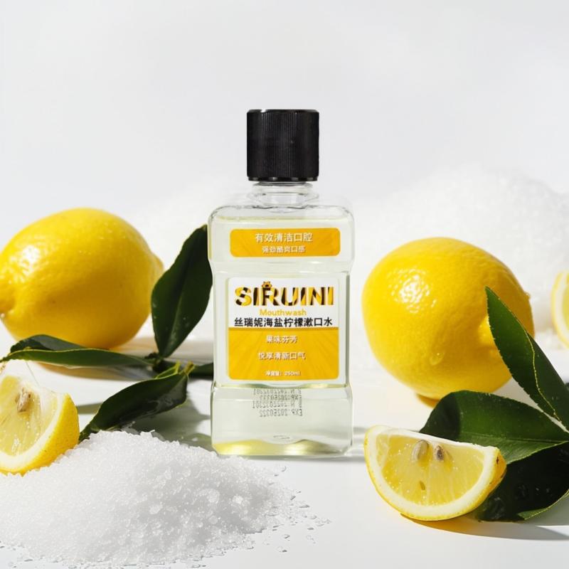 SIRUINI Oполаскиватель для рта с запахом Лимонa+морская соль #2096