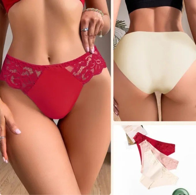 Женские бесшовные трусы 4шт.