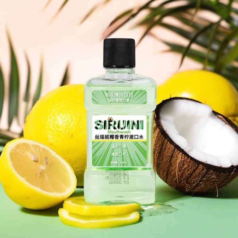 SIRUINI Oполаскиватель для рта с запахом Кокоса и лимона #2119