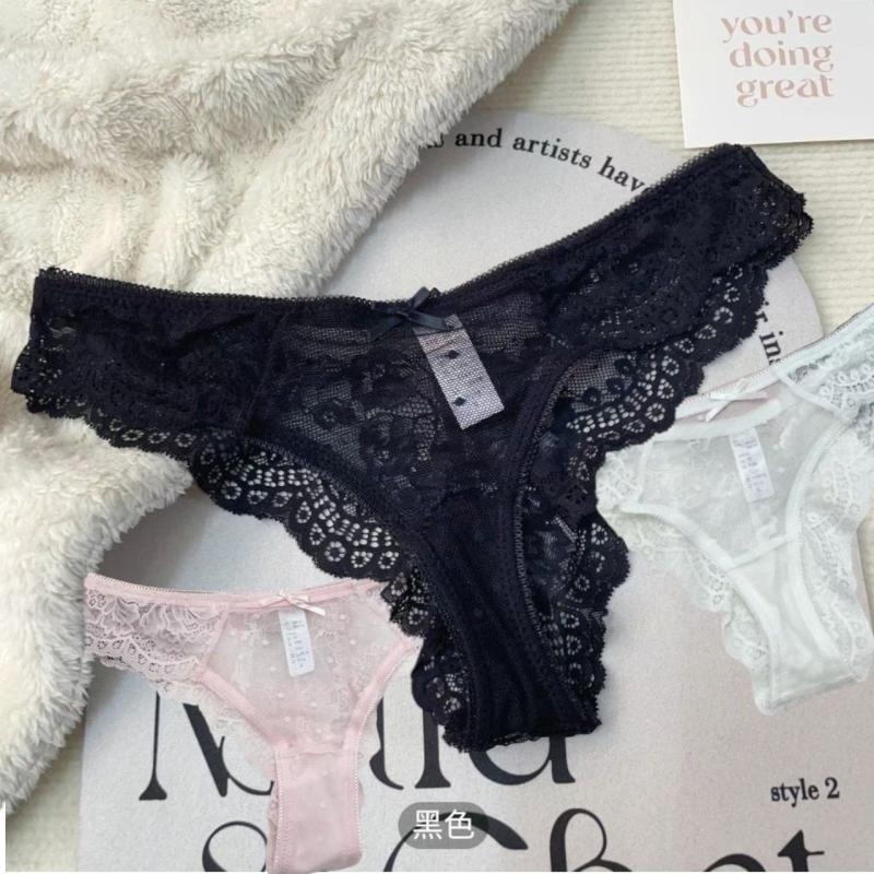 Женские кружевные трусики - стринги 3шт.