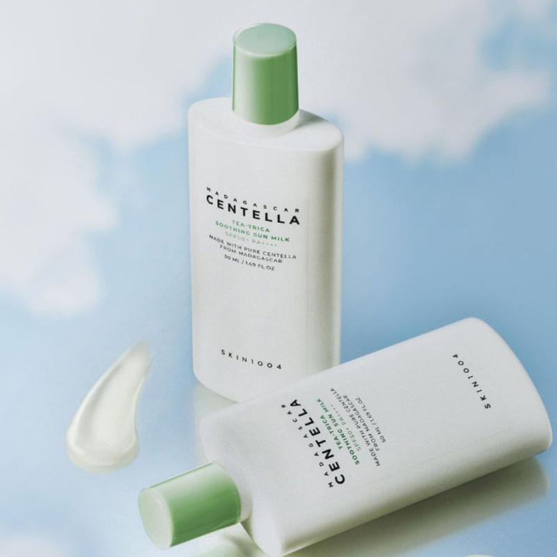 SKIN1004 Солнцезащитное молочко / SKIN1004 Madagascar Centella Tea-Trica Soothing Sun Milk  SPF 50+ Pa+++ (50ml)