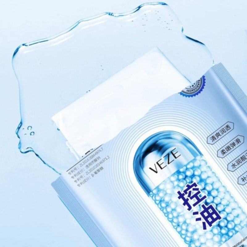 VEZE Гелевая тканевая маска для лица Контроль жирности