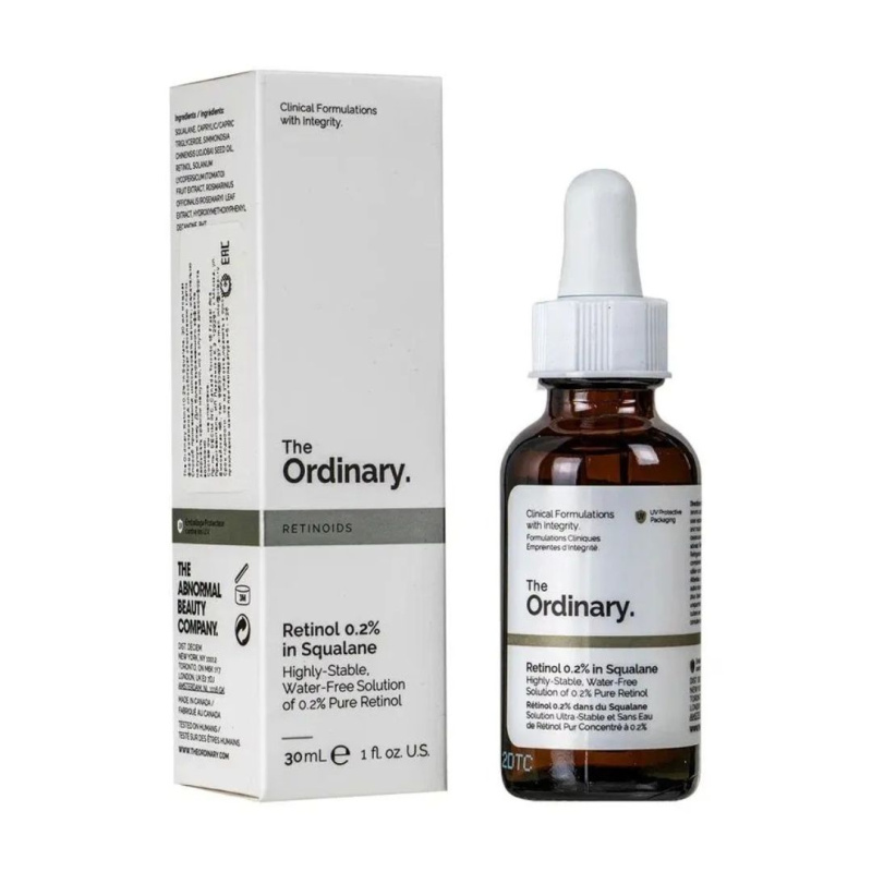 The Ordinary Сыворотка для лица с 0.2% ретинолом от морщин,The Ordinary Retinol 0.2% in Squalane,30мл